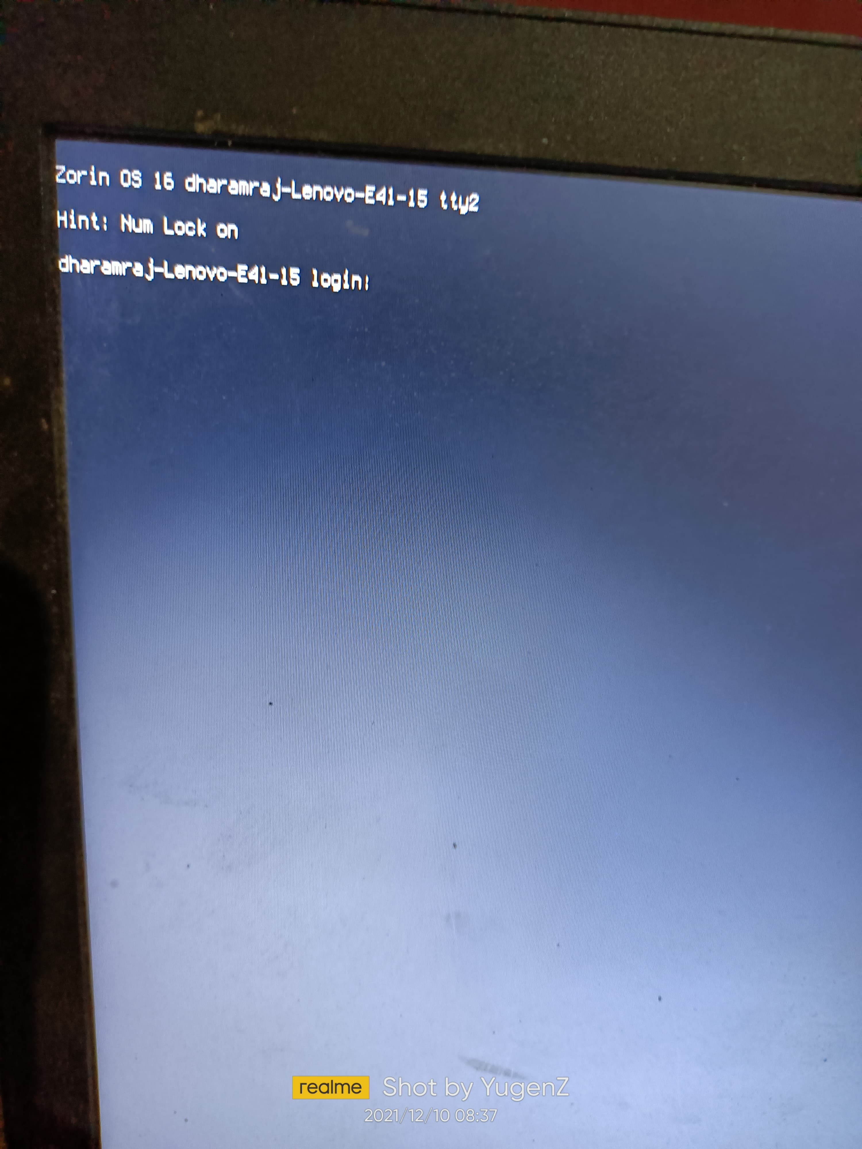Login error screen - General Help - Zorin Forum