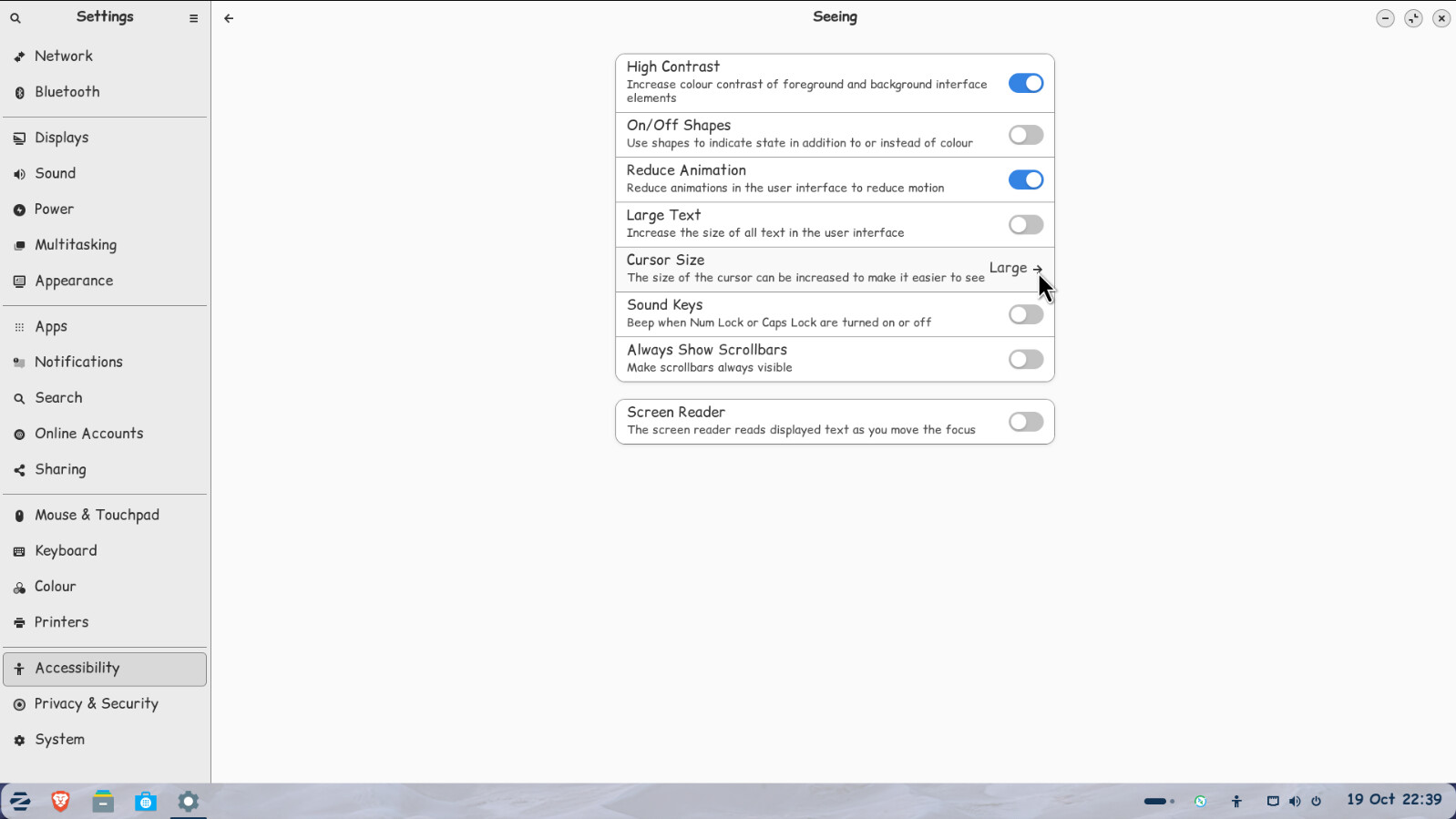 Change cursor size in Zorin 18 - General Help - Zorin Forum