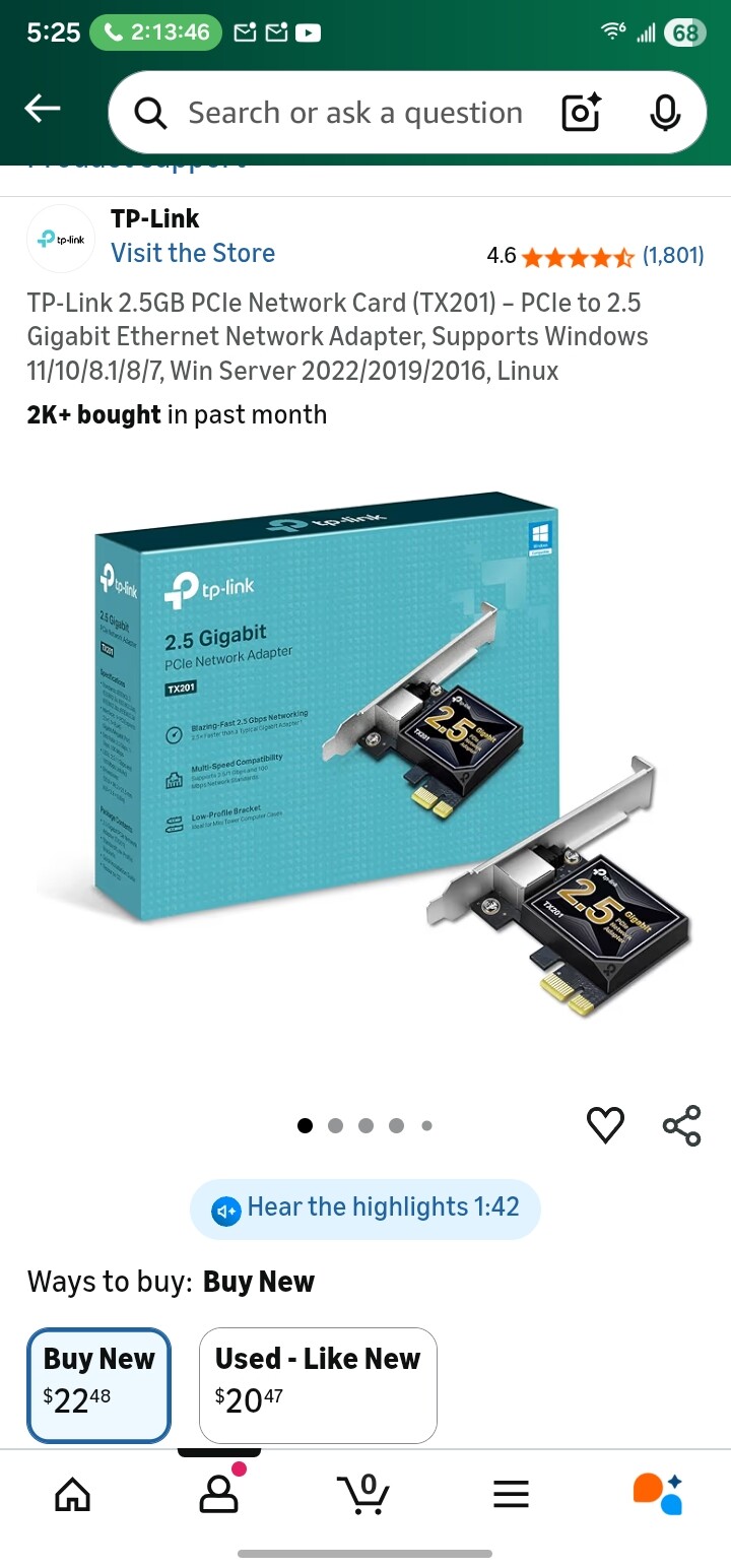 Ethernet adapter support for zorin os 18 pro - Hardware Support