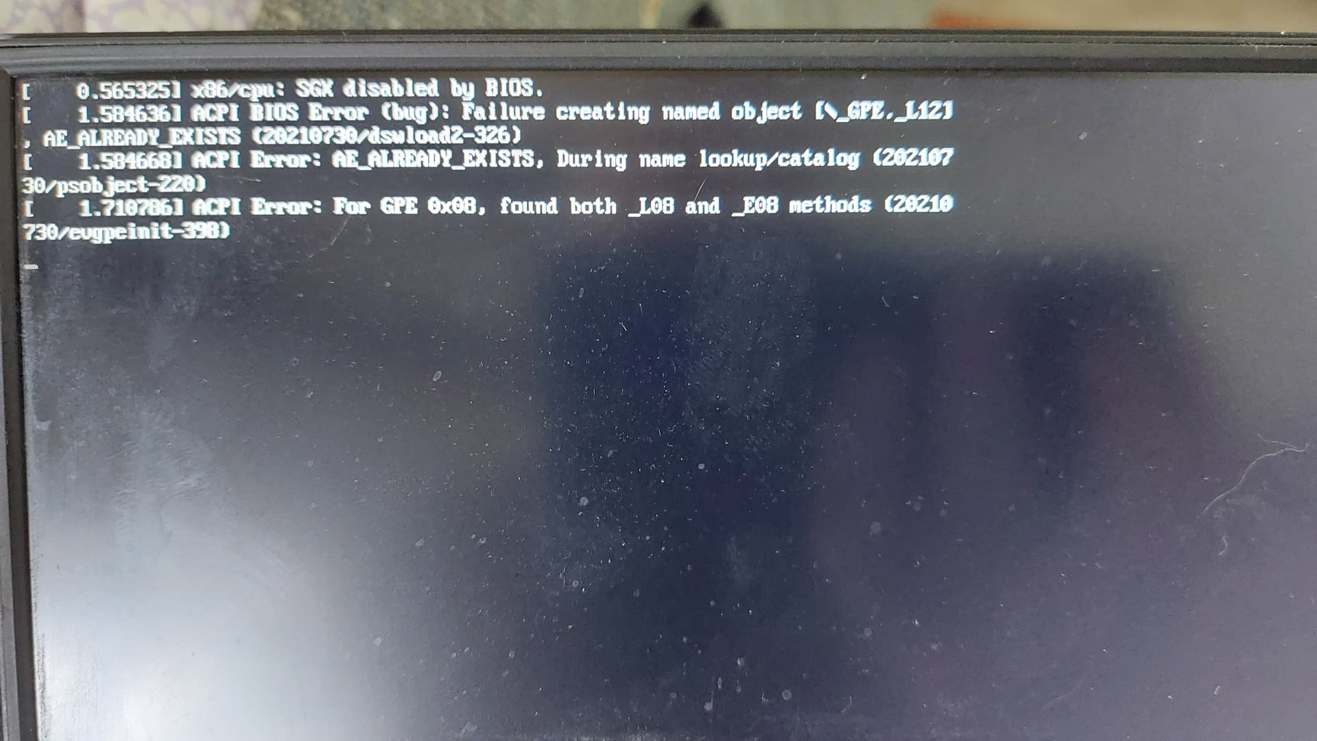 Should I be concerned about these messages on boot? - General Help