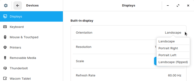 display-orientation