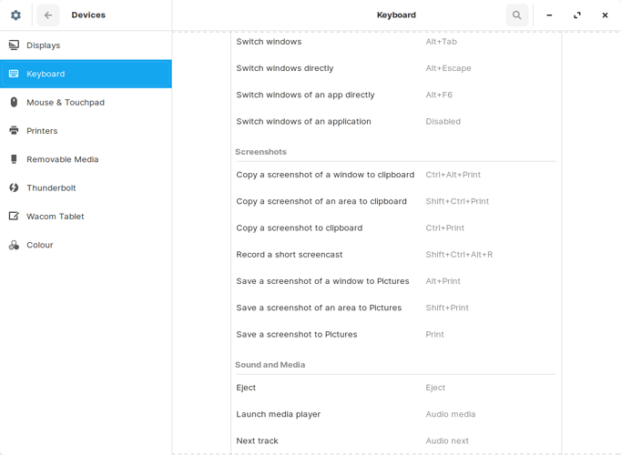 Print screen should copy into clipboard for easy pasting and shortcut