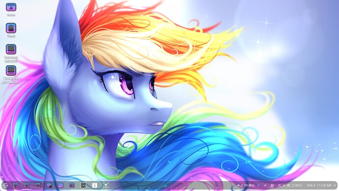 I Little Pony Desktop On Zorin OS 16