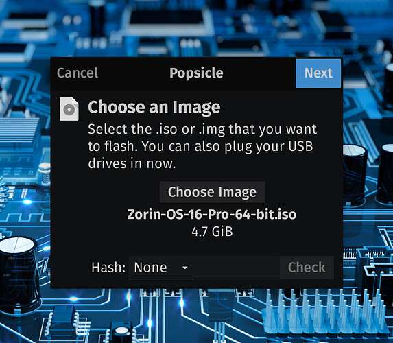 BURN ZORIN OS 16 WITH POPSICLE