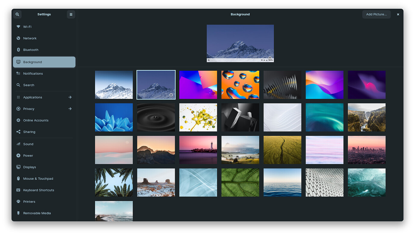 How to add dynamic wallpapers to Gnome settings / Change backgrounds