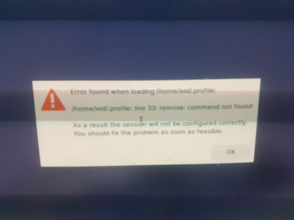 Error found when loading profile? General Help Zorin Forum