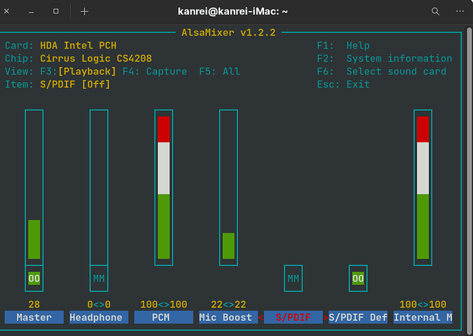 Alsamixer2