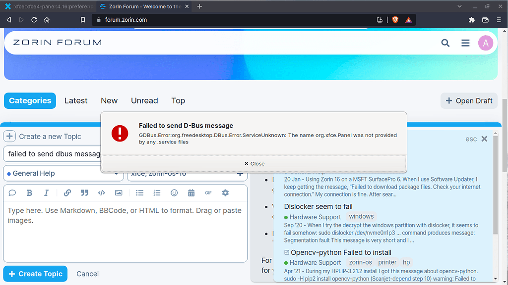 failed adding user dbus exit code.9