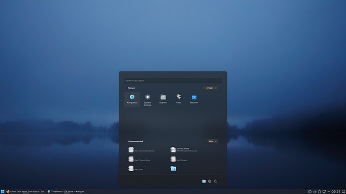 Windows 11 Menu KDE