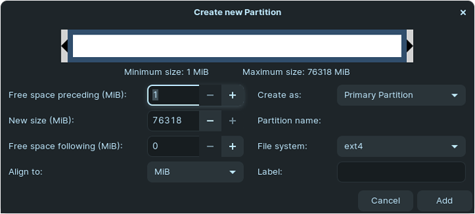 create-partition