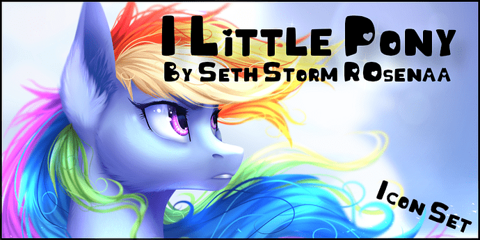 I Little Pony Logo