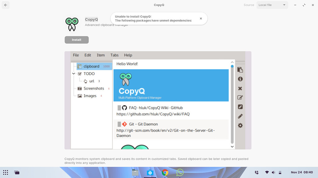 CopyQ 7.1.0 instal the new version for ios