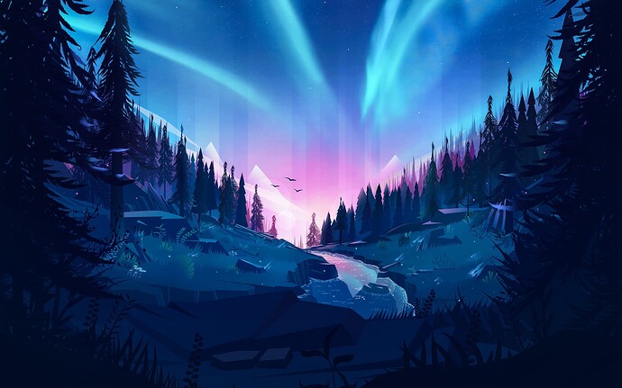 auroral-forest-4k-illustration-h0