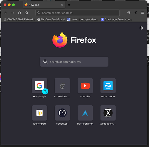 Firefox on the forefront of another app