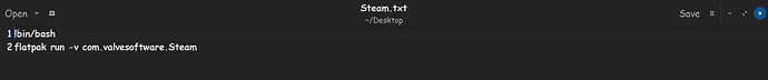Steam Launch File Contents