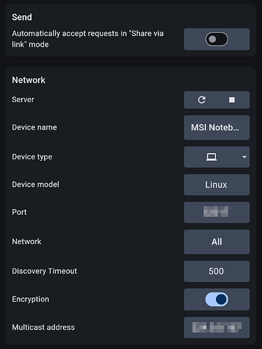 LocalSend Settings 3