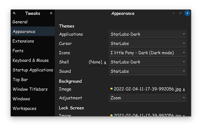 Star Labs Theme With ILP Icons