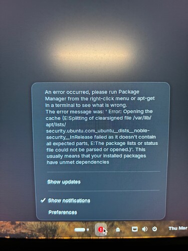 Linux Install Error and Messages 04