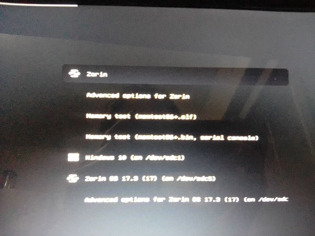 Triple boot Win+Z.Core+Z.Lite, with legacy Bios - Installing Zorin