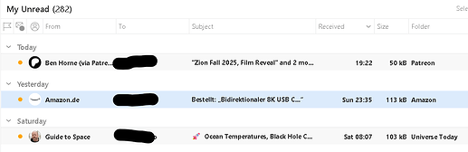 emClient folder field format