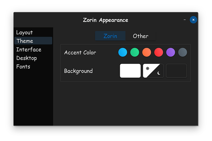 Zorin OS Dark_Light Mode Change