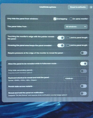 Zorin Taskbar Intel-ihide