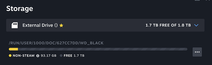 Steam Storage Default