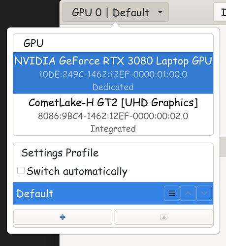LACT GPU Select