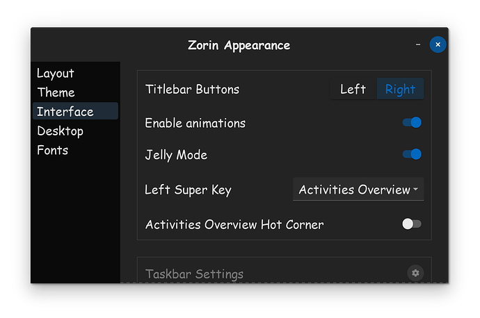 Zorin Appearance