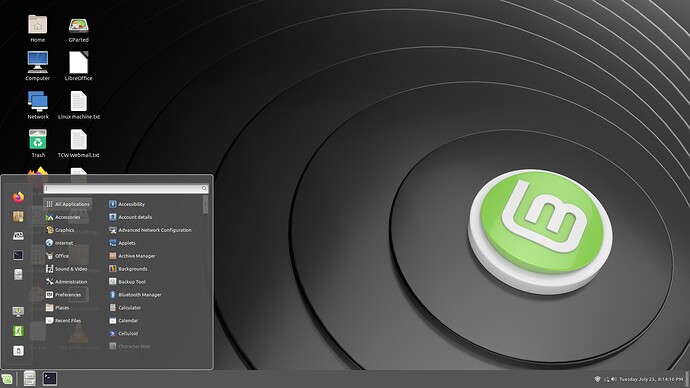 Transparent Start menu