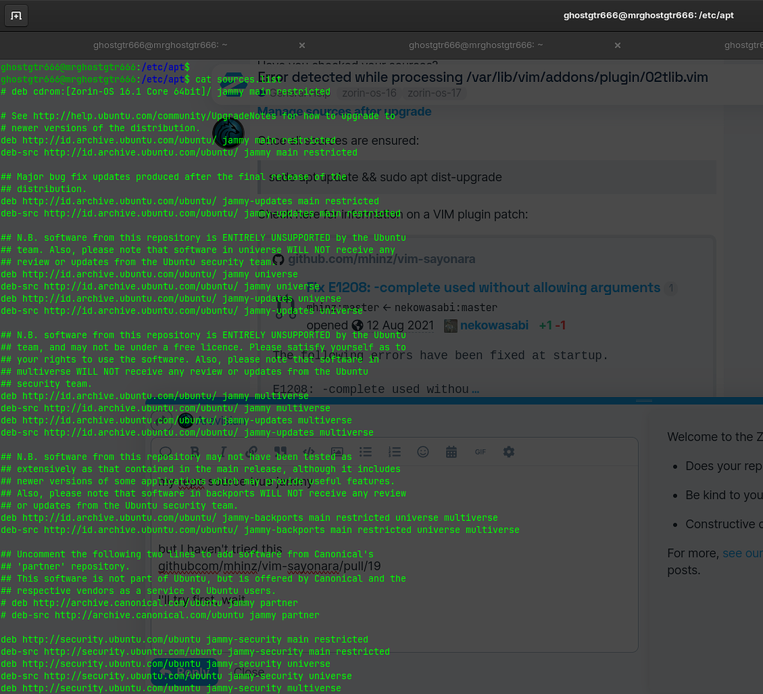 Error detected while processing /var/lib/vim/addons/plugin/02tlib.vim ...