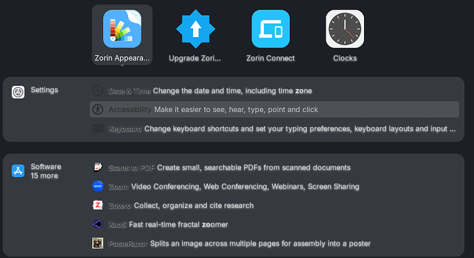 Zorin Theme Blurred Unclear icon names 2