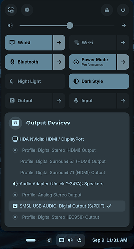Sound Output Switcher