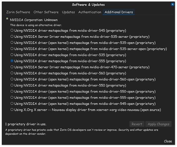 Nvidia 555 GPU Driver