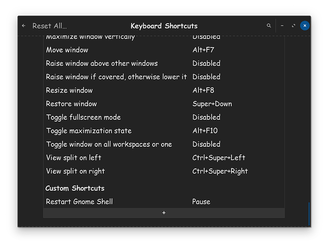 Keyboard & Shortcuts ADD