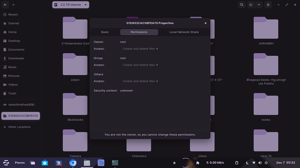 Setting write permission on a drive - Hardware Support - Zorin Forum