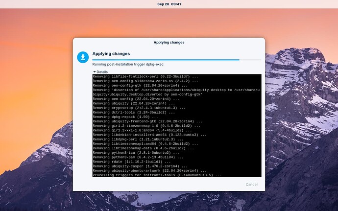 Post-installation scripts of removing traces of OEM tools