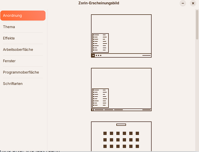 ZorinAppearance Anordnung 1Spalte 01