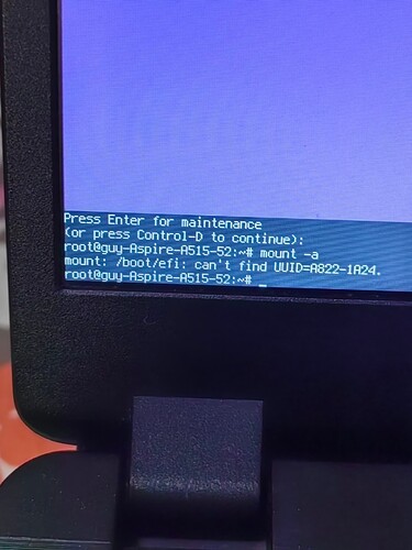 Zorin 17 OS System Error Message Root Shell Prompt 15 March 2025