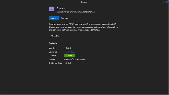 Stacer Install