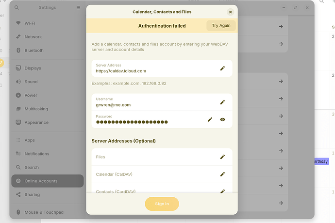 icloud calendar fail