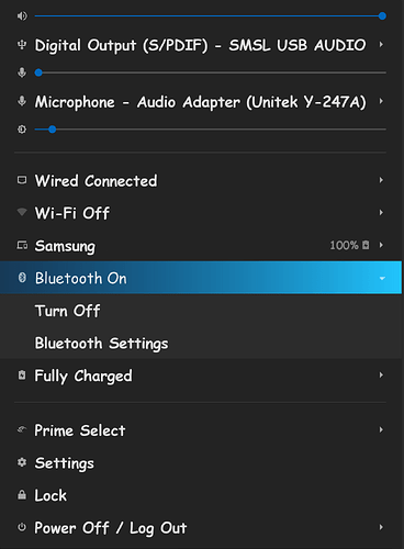 Bluetooth On