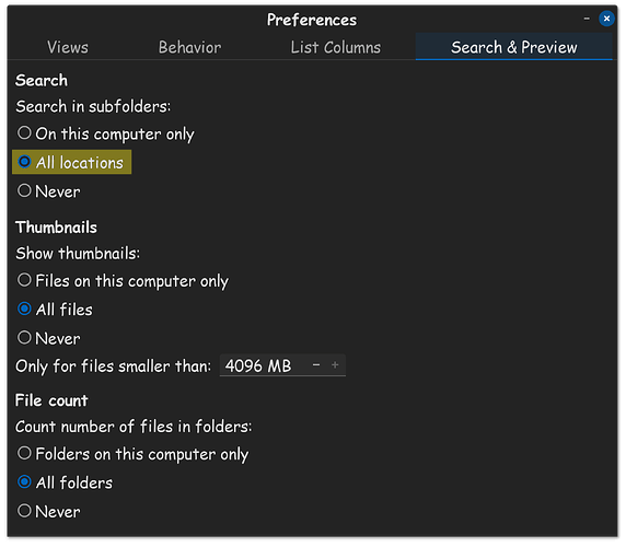 Nautilus Search & Preview