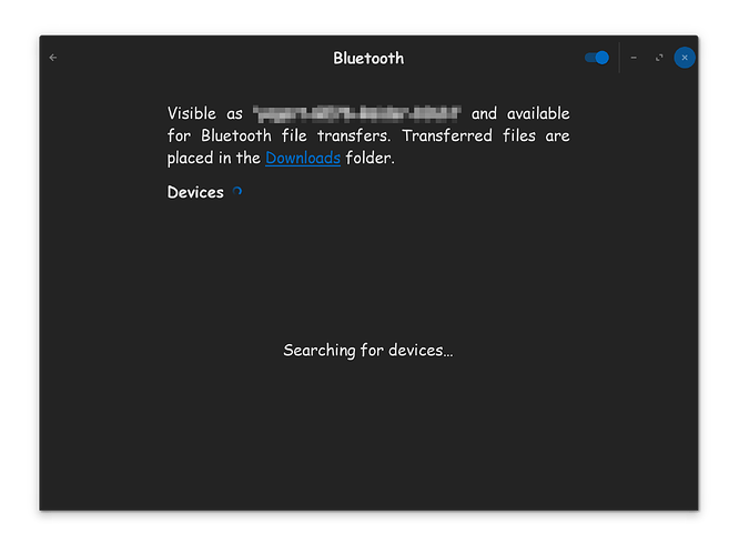 Bluetooth GUI APP Settings