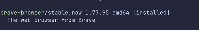 APT Brave Install