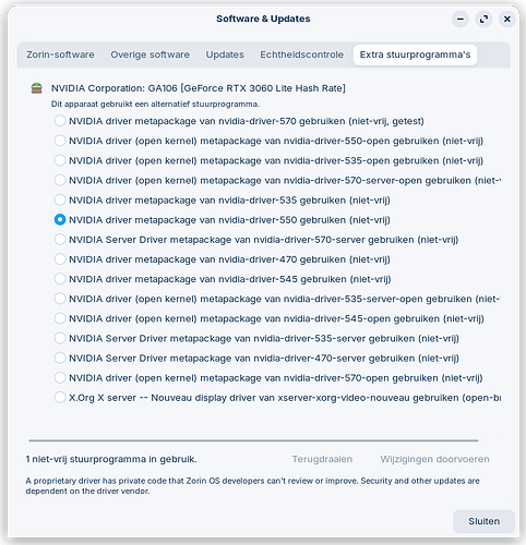 nvidia driver 550