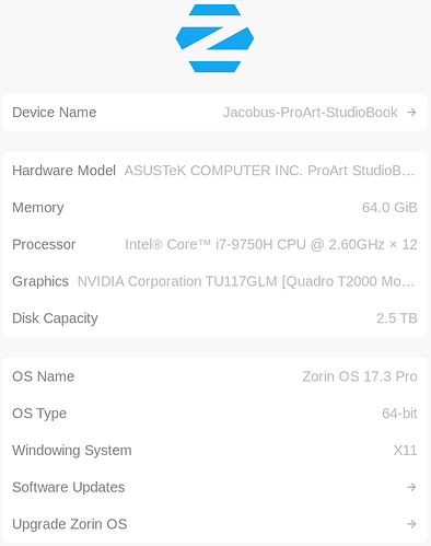 System Hardware Specifications