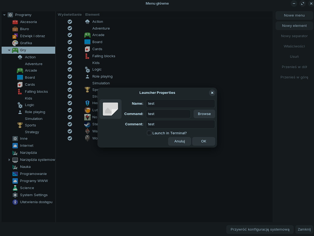 The main menu app does not save changes - General Help - Zorin Forum