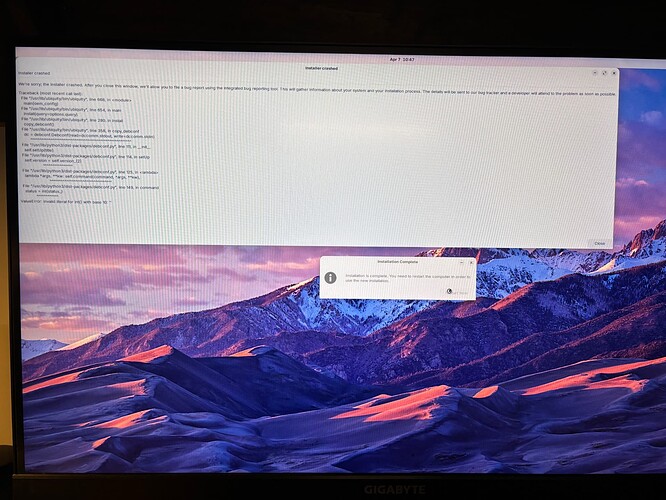 Linux Install Error and Messages 07