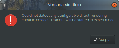 driconf error